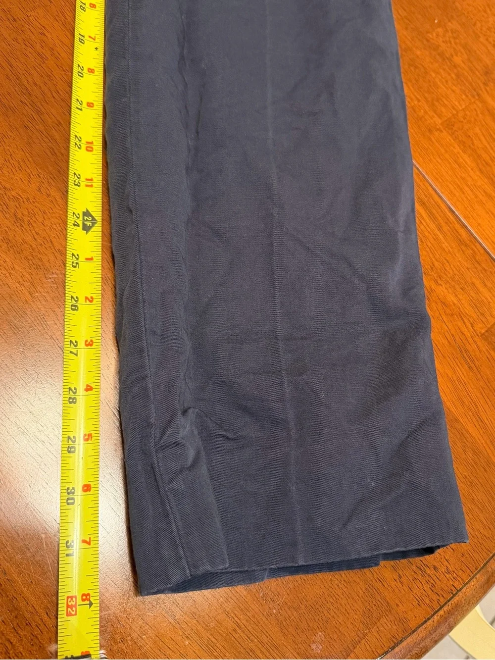 Incotex Slowear Chinolino Mens Navy Blue Linen Cotton Trousers Chino Pants 34x32